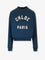 Chloe' Cotton sweatshirt with Logo - Classic Navy