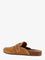 Tory Burch T Monogram Mellow jacquard suede Mule - Golden Brown/Silver