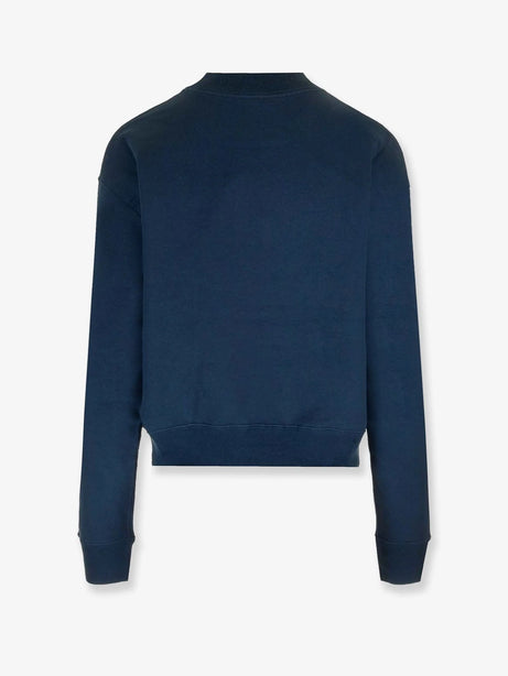 Chloe' Cotton sweatshirt with Logo - Classic Navy