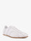 Toteme Canvas low-top sneakers with leather profiles - White