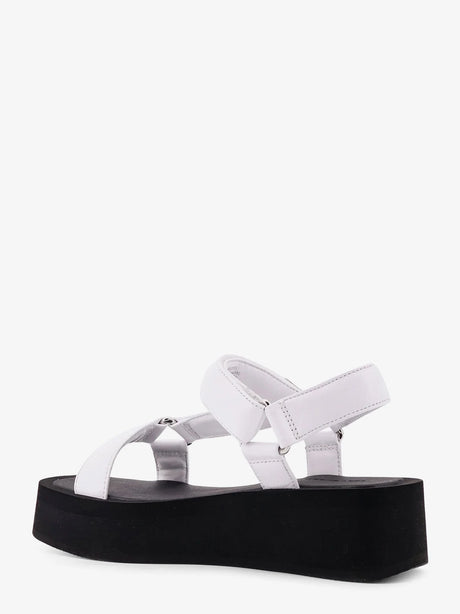 Tory Burch Mellow leather wedge sandals - Tory Navy