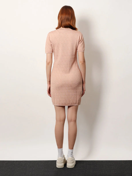Fendi FF cotton and viscose dress - Pink Salt-25