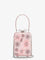 Self Portrait Satin crossbody bag with crystal details - Pink