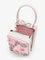 Self Portrait Satin crossbody bag with crystal details - Pink