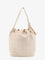 Tory Burch T Monogram Terry canvas bucket bag - New Ivory