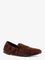 Tory Burch Suede loafer with metal logo detail - Black