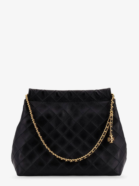 Tory Burch Fleming Hobo leather bag - Black