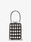 Self Portrait Satin shoulder bag with crystals - Black