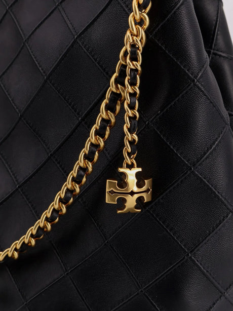 Tory Burch Fleming Hobo leather bag - Black