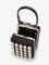 Self Portrait Satin shoulder bag with crystals - Black