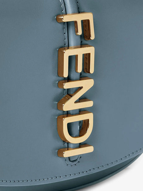 Fendi Wallet on Chain Fendigraphy leather crossbody bag - Mercurio