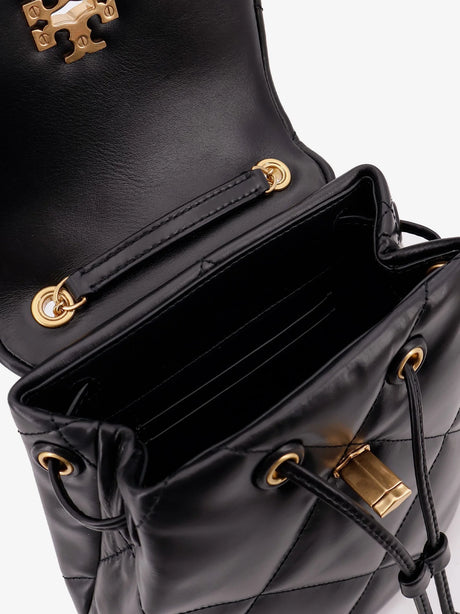 Tory Burch Kira Diamond leather backpack - Black