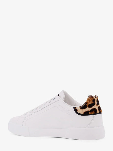 Dolce & Gabbana Portofino letaher light strobel sneakers - Neroleo
