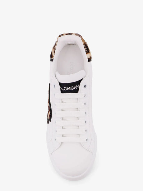 Dolce & Gabbana Portofino letaher light strobel sneakers - Neroleo