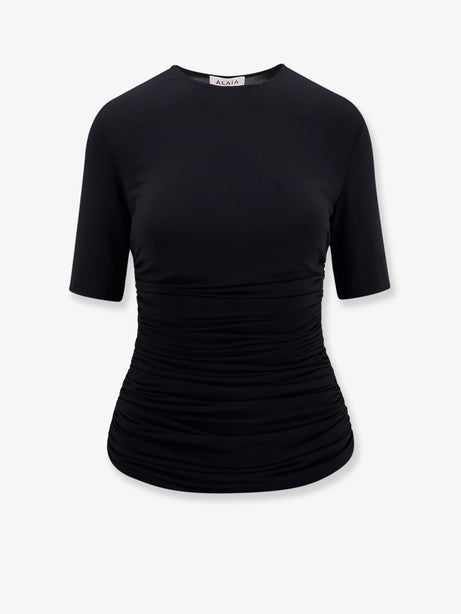 Alaia Viscose T-shirt - Noir Alaia