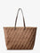 Fendi Roll Large FF jacquard fabric shopping bag - Chocolate+Os