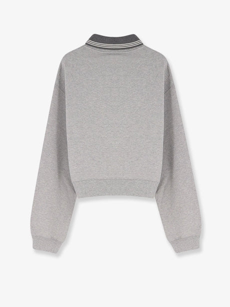 Miu Miu Mélange cotton sweatshirt - Grigio