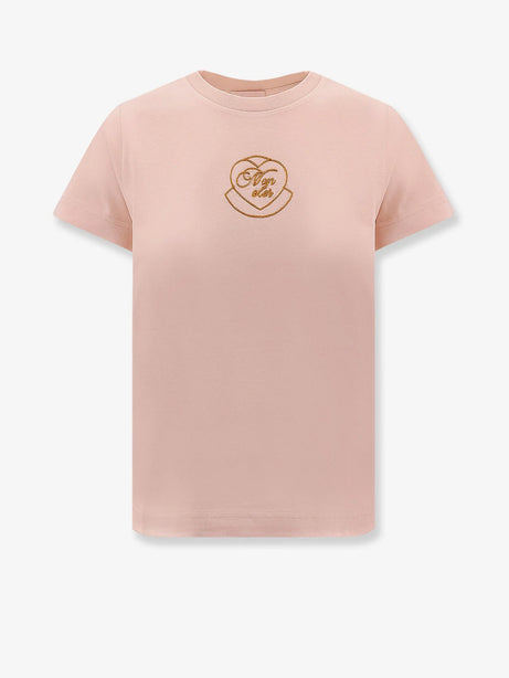 Moncler Biologic cotton t-shirt - Rosa