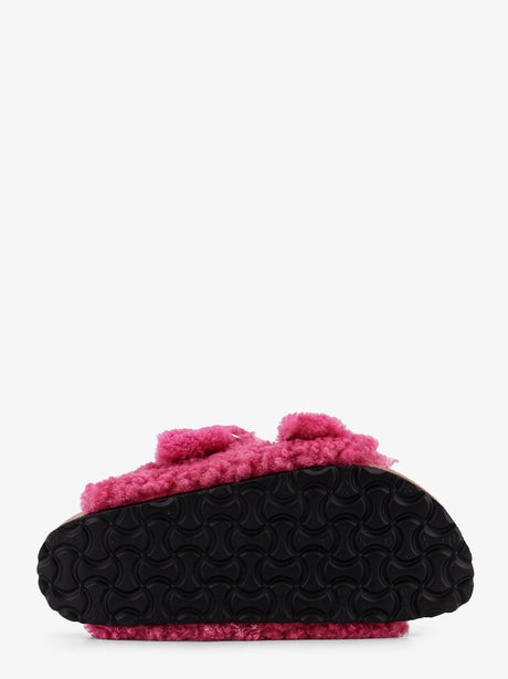 Birkenstock Arizona  Big Buckle Teddy River teddy sandals - Teddy Fuchsia Tulip