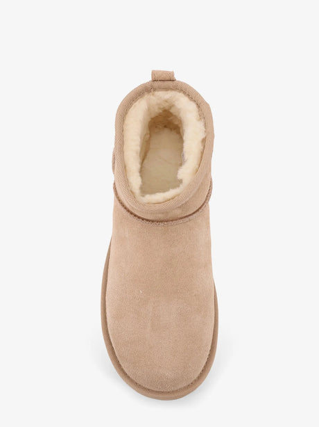 Ugg Classic Ultra Mini Platform suede ankle boots - Sand