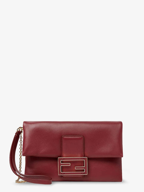 Fendi Mamma Baguette leather crossbody bag - Rso Scuro