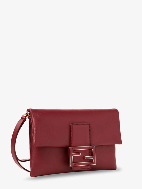 Fendi Mamma Baguette leather crossbody bag - Rso Scuro