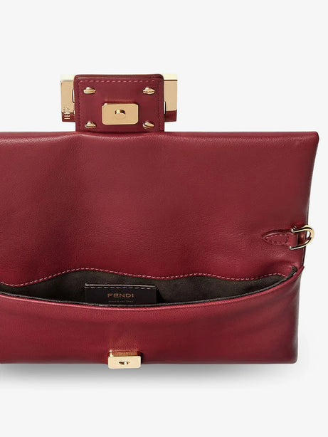 Fendi Mamma Baguette leather crossbody bag - Rso Scuro