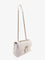 Pinko Matelassé leather shoulder bag with iconic love birds buckle - Bianco