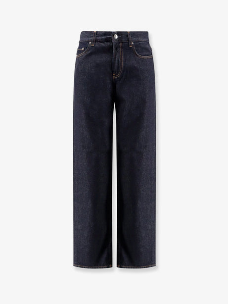 Toteme Low straight denim jeans - Rinsed Blue