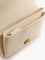 Pinko Leather shoulder bag with metal love birds buckle - Bianco