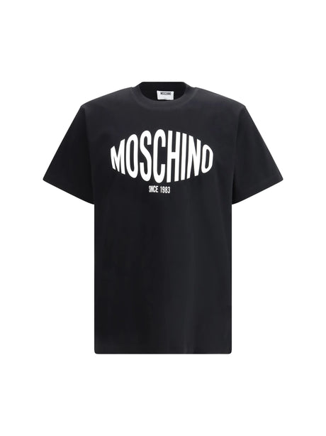 Moschino Logo printed T-shirt - Patterned Black