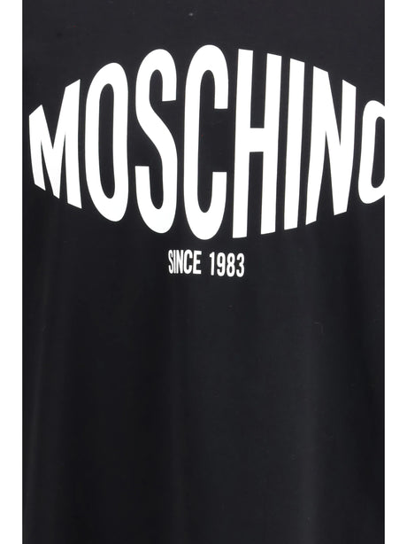 Moschino Logo printed T-shirt - Patterned Black