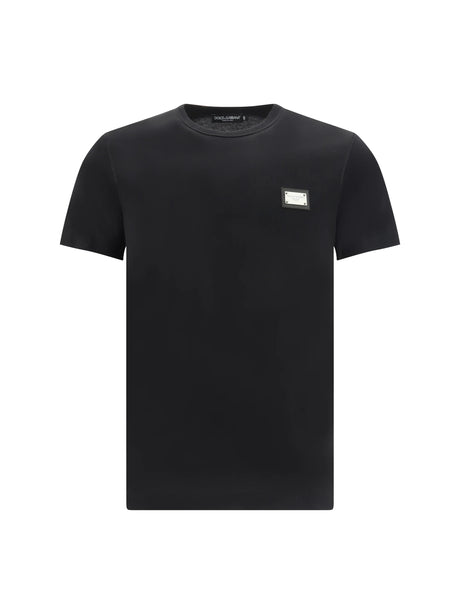 Dolce & Gabbana Cotton T-shirt with logo - Black
