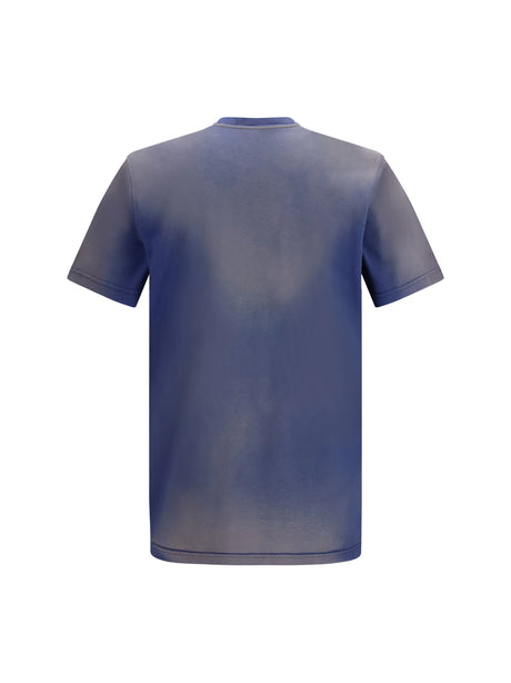 Moschino Organic cotton jersey T-shirt - Patterned Blue