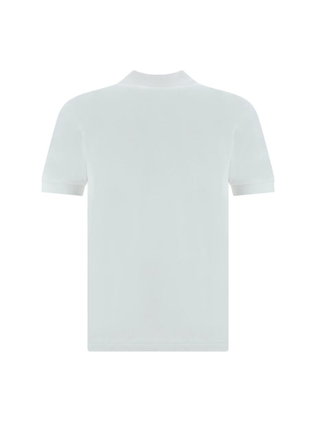 Comme Des GarçOns Play Cotton Polo with patch - White