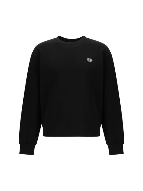 Kenzo Cotton Sweatshirt with the KENZO Wild Tiger embroidery - Black