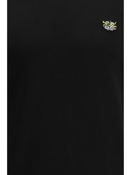 Kenzo Cotton Sweatshirt with the KENZO Wild Tiger embroidery - Black