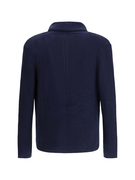 Brunello Cucinelli Cardigan with a shawl collar - Navy