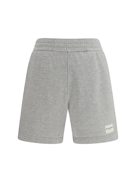 Givenchy Cotton sports Shorts - Light Grey Melange