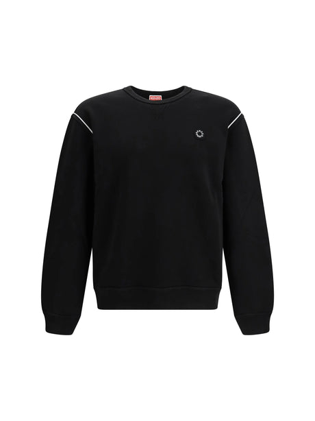 Kenzo Boke Flower 2.0 embroidered cotton Sweatshirt - Black