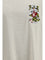 Kenzo Wild Tiger motif embroidered on the chest oversized T-shirt - Pale Grey