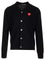 Comme Des Garcons Play Wool Cardigan - Black