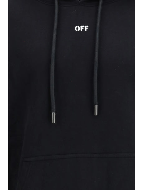 Off-White Chain Araldic Arrow Skate Hoodie - Black
