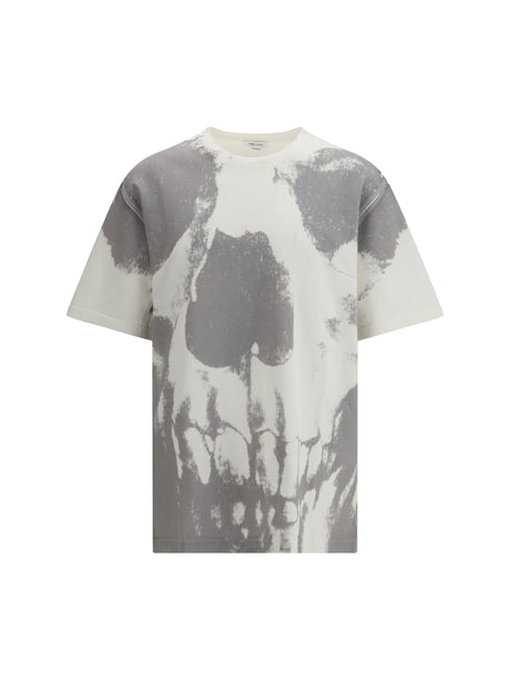 Alexander Mcqueen Skull-print T-shirt - White/Silver
