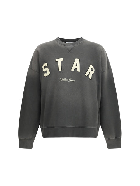 Golden Goose Star Embroidered Sweatshirt - Charcoal