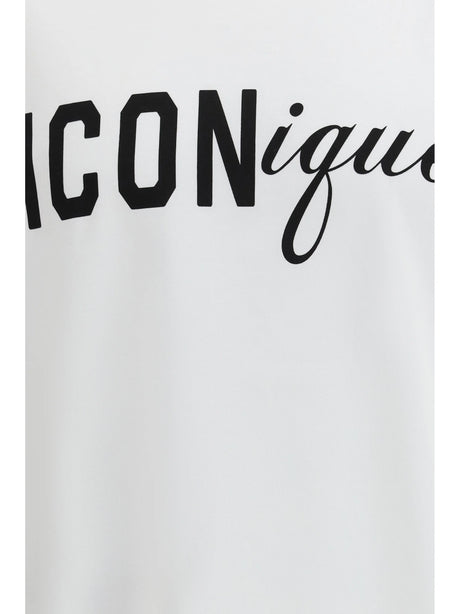 Dsquared2 T-shirt in cotton with Icon graphic print - White