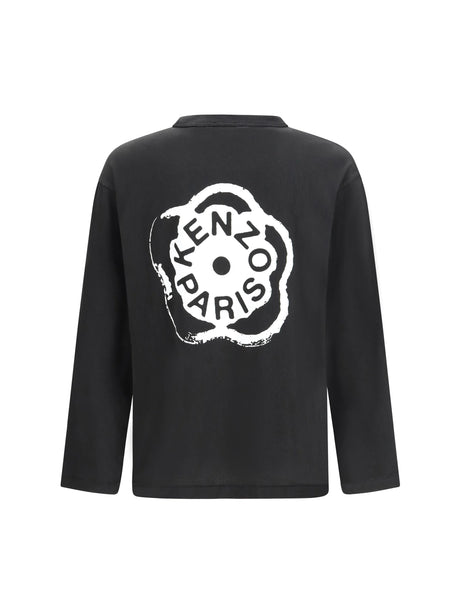 Kenzo Boke Flower 2.0 long-sleeved cotton T-shirt - Black