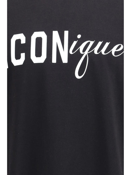 Dsquared2 T-shirt in cotton with Icon graphic print - Black