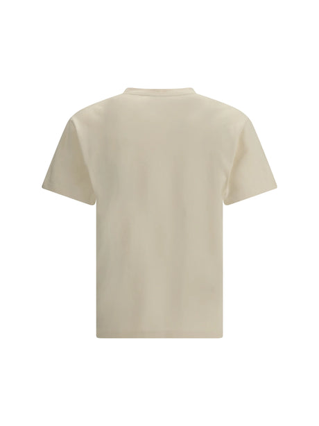 Alexander Mcqueen Cotton T-shirt with logo - Gesso/Ice Blue