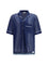 Moschino Technical mesh Shirt with reversed 22 print - Patterned Blue